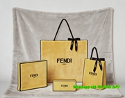 Fendi Yellow Gift Packaging Print Flannel Sofa Throw Blanket – Timeless IMG_9387